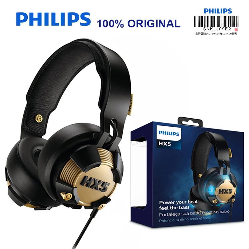 Оригинальные профессиональные Наушники Philips SHX50 для компьютерных игр с USB