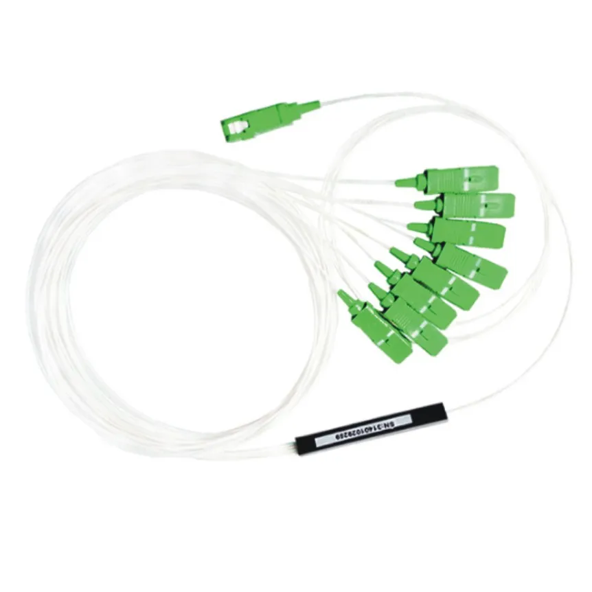50шт 0.9мм SM разветвитель PLC 1x8 SC APC MINI трубка 1310/1550нм на