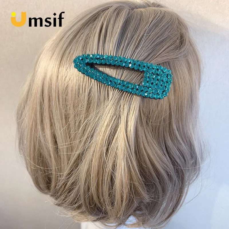 1 шт. модные красные стразы жемчужные заколки для волос женщин Элегантный