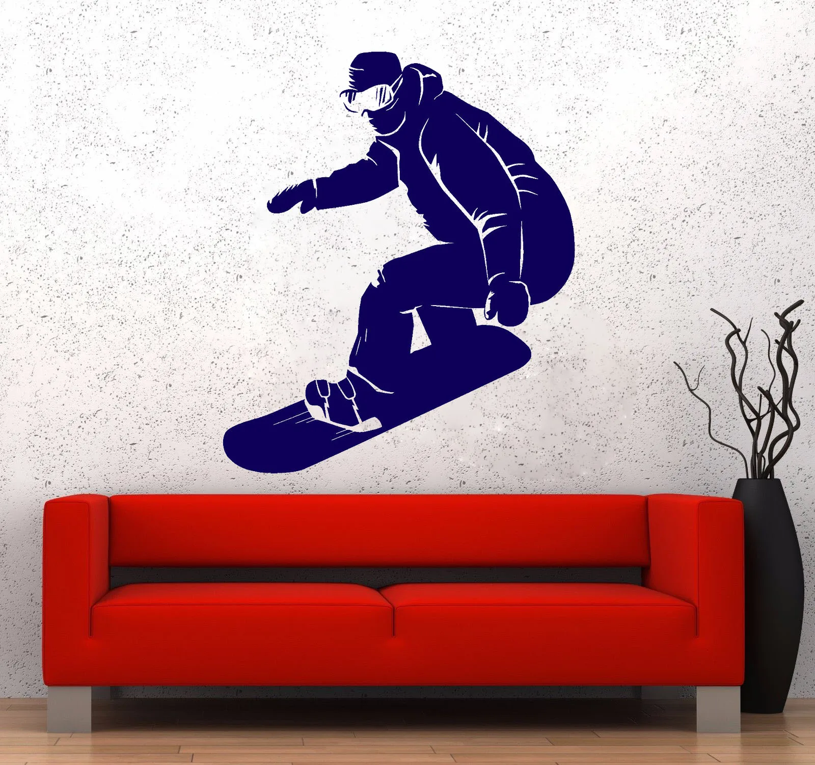 Snowboardder экстремальный спорт виниловая наклейка на стену для детской спальни