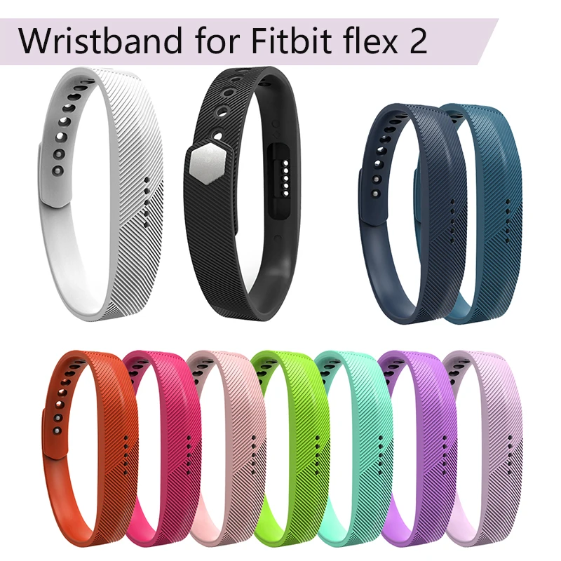 Flexble тонкий браслет мягкий силиконовый ремень застежка для Fitbit Flex2 резиновый