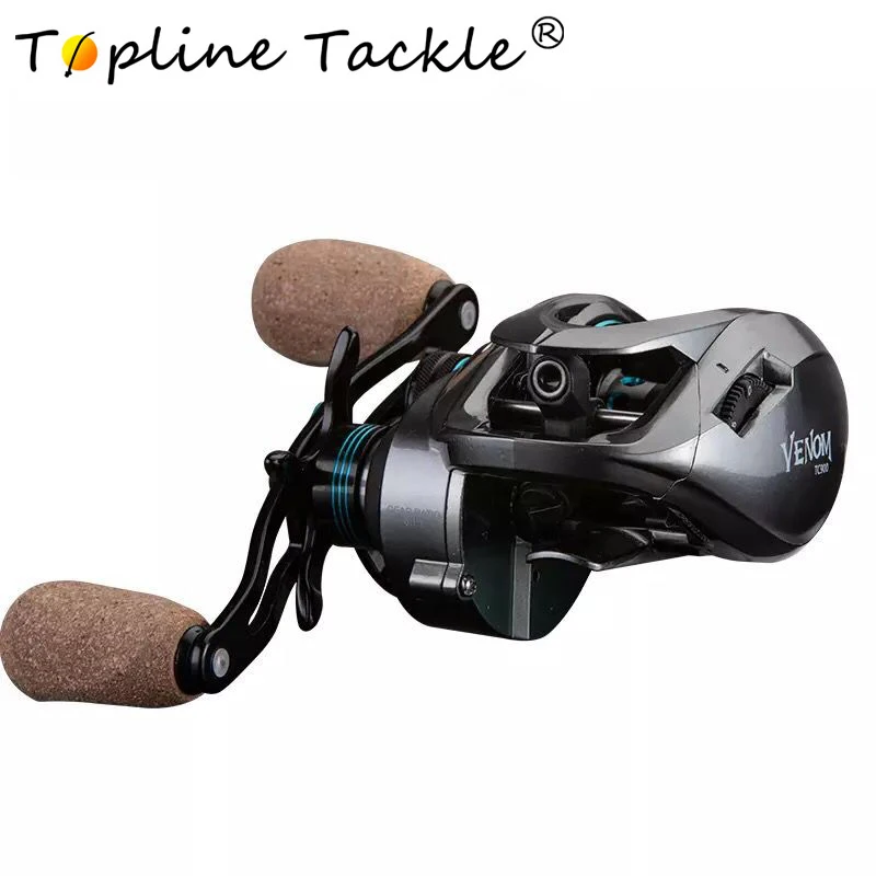 Topline Baitcast Рыболовная катушка двойная 11 + 1BB 8 1: 1 Передаточное отношение приманки