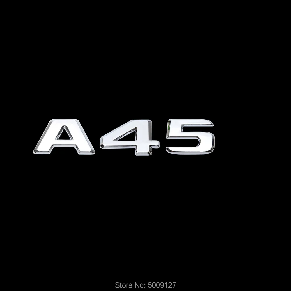 Черный Багажник крыло Буквы Значки Эмблемы для Mercedes Benz A45 A43 A180 A200 A65 A160 AMG W168