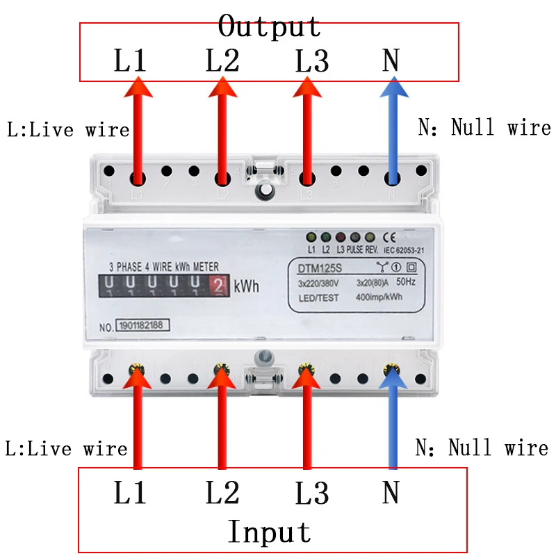 ЖК-дисплей liquid crystal 220 V 230 V 380 V 5-100A 50 Гц 60 Гц 3* AC220/380 V 3* AC230/100 V три фазы два-выход измеритель мощности ваттметр кВтч
