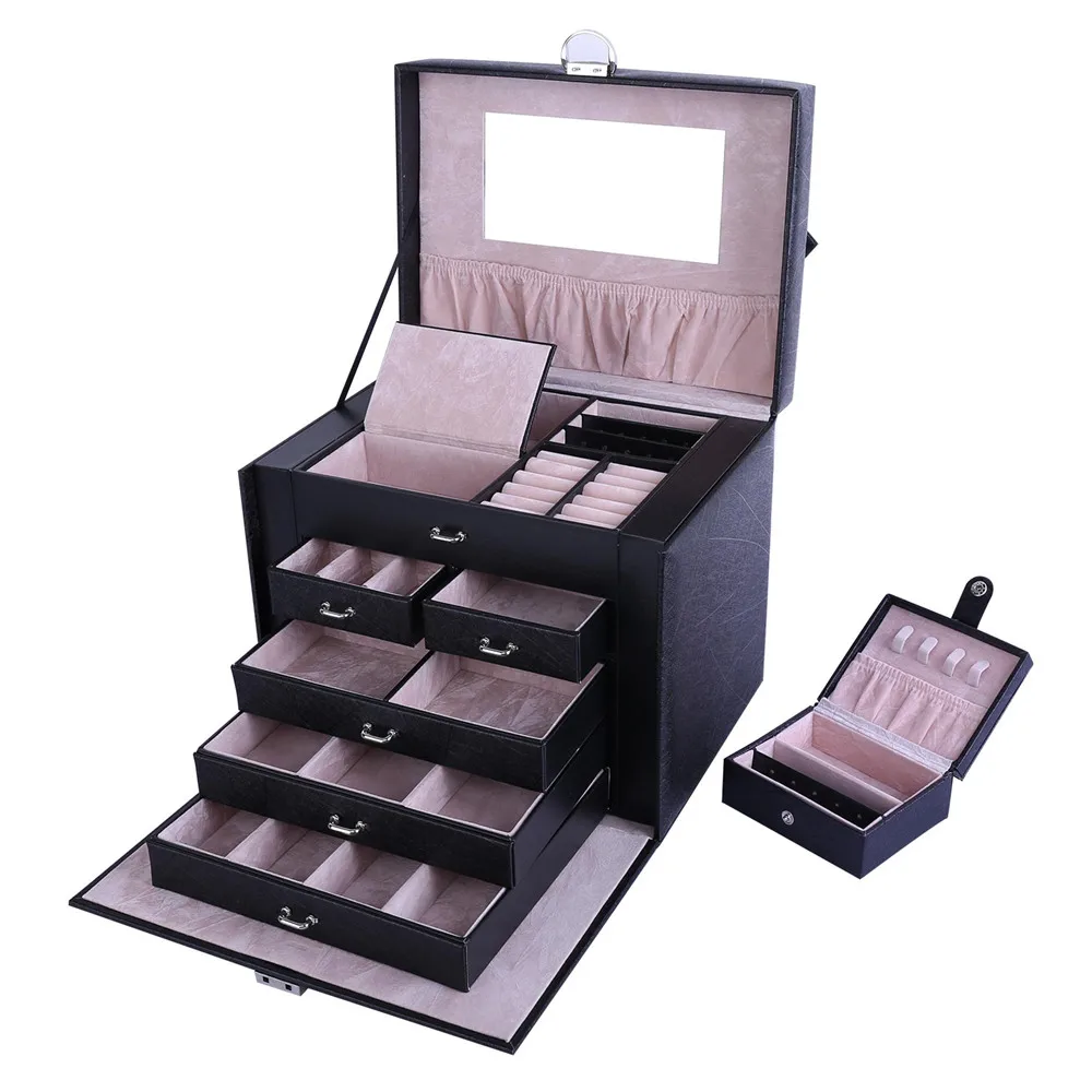 Kpop многослойный Чехол квадратной формы из искусственной кожи для путешествий