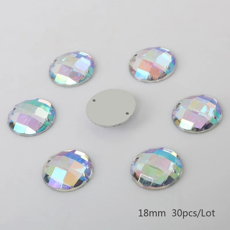 18mm 30pcs 100 шт. размер на выбор 8-20 мм жемчужные свадебные алмазные пуговицы фактор розетки Стразы Кнопки DIY аксессуары для волос декоративные пуговицы - Цвет: 18mm 30pcs