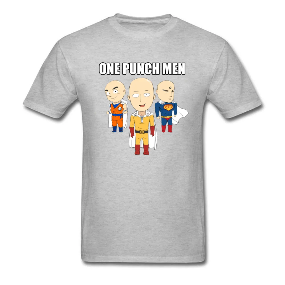 Мужские футболки с принтом One Punch круглым воротником изображением аниме Ok Harajuku