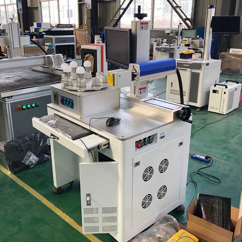 cnc fiber laser marking machine 20w with rotation axis | Инструменты