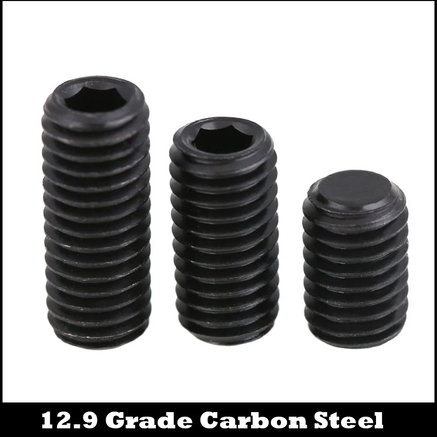 M6 M6*20/25/30 M6x20/25/30 12.9 Grade Carbon Steel Grub Allen Head Hex Hexagon Socket Set Screw With Flat Point | Обустройство дома
