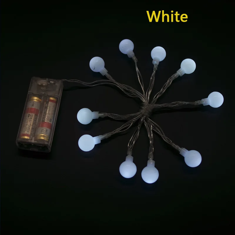 1 м 10 LED серебряная проволока сказочная гирлянда лампа светодиодная