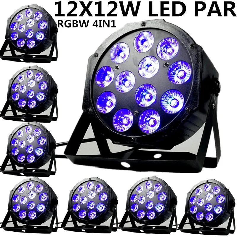 8 шт/12X12 W светодиодный номинальной света RGBW 4in1 светодиодные par прожекторы dmx512 disco