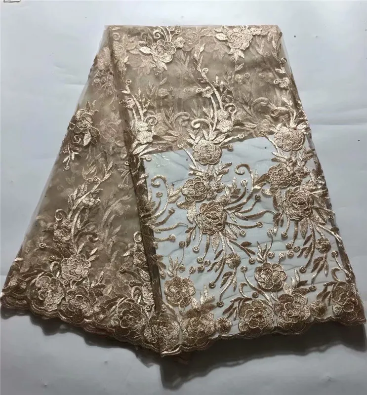 Nigerian laces Fabric 2019 beads African Green Cord Laces Fabrics With gold High Quality Lace For Wedding Dress green | Дом и сад