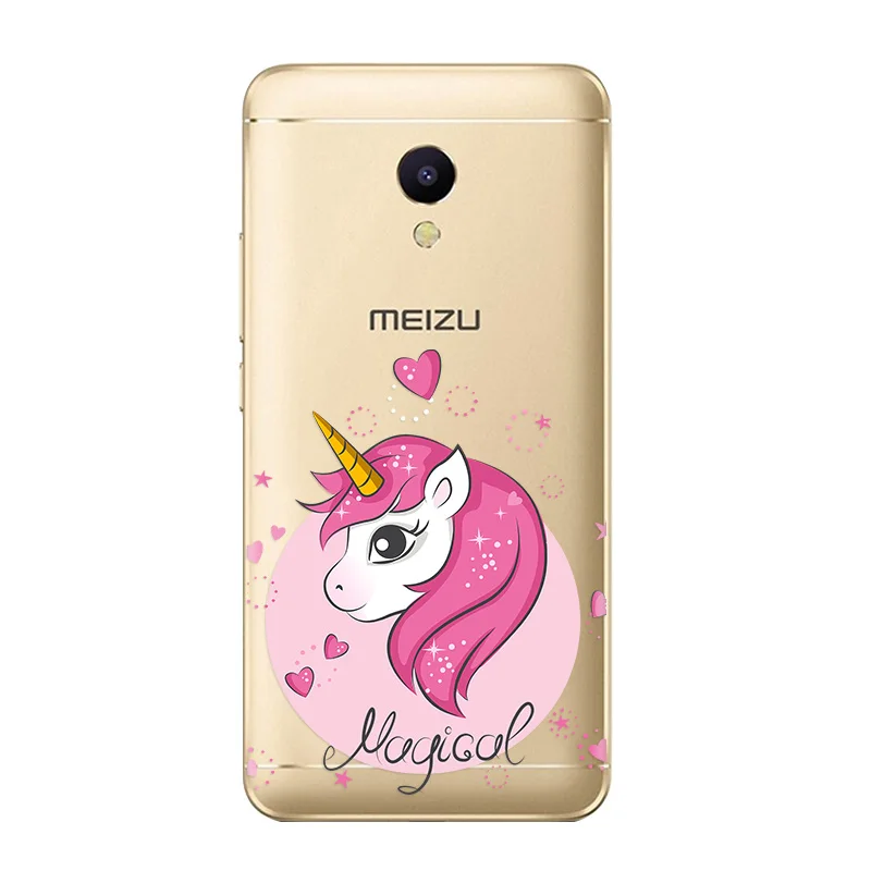 Unicorn Phone Case for Meizu M5C M5S Pro 7 Plus U10 U20 M6 Note Cute Rainbow Horse Soft Silicone Back cover TPU |