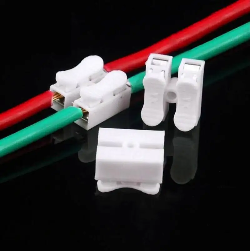 

100pcs CH-2 fast connection terminal, wire connector connector, column pressing type docking LED lamp CH-2 position.