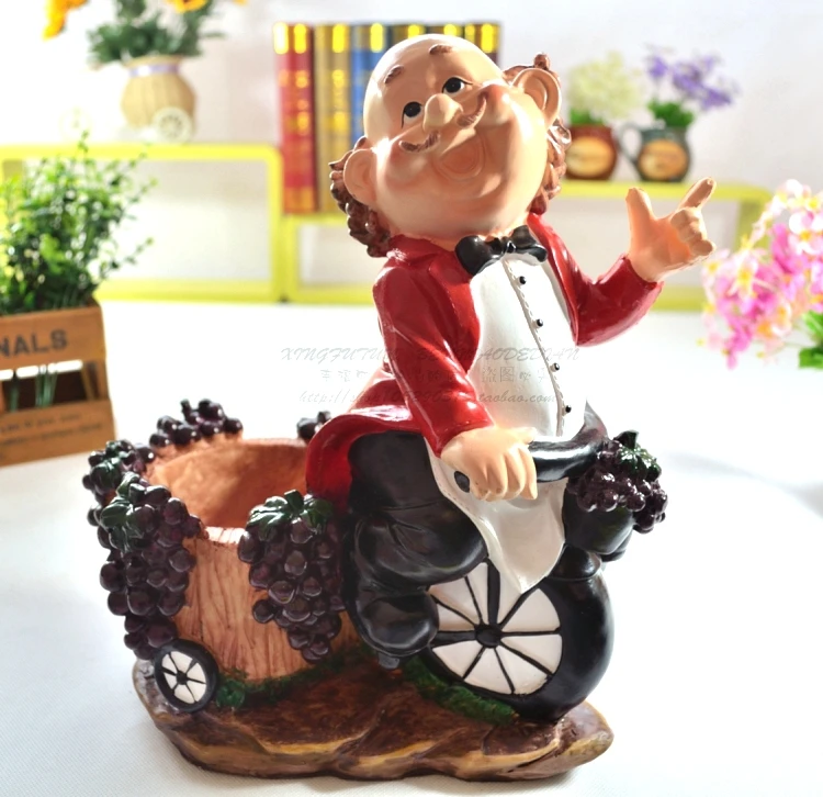 Humourous и creatible подставка для бутылки вина из полирезины ручной работы|creative wine