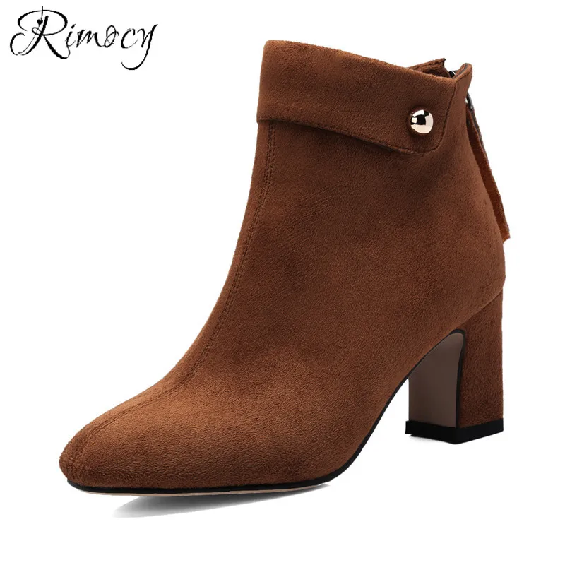 Rimocy/модные женские ботильоны с блестками круглым носком botines mujer коллекция 2018