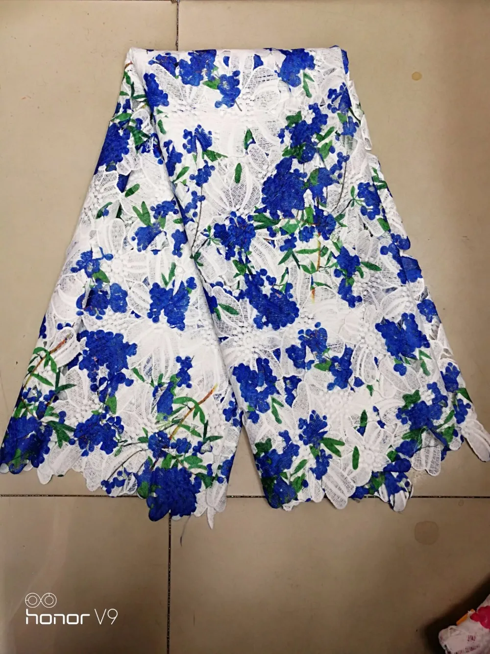 Кружевной лентой кружева молочного шелка Высокое качество Африканский принт