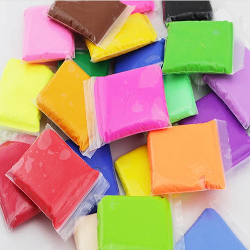 24 шт./компл. полимерная легкая глина пластилин Воздушная сухая мягкая пластина