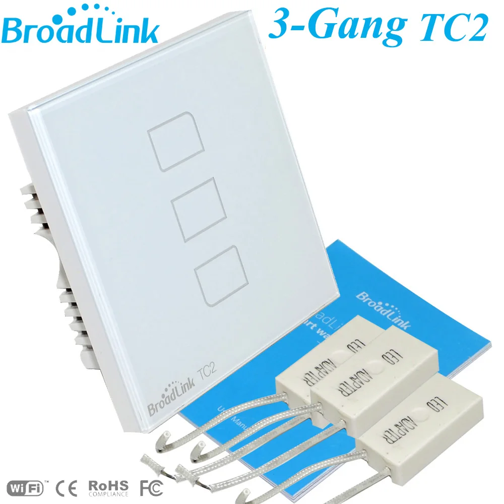 Новый ЕС/Великобритания Broadlink TC2 3 банды беспроводной пульт дистанционного