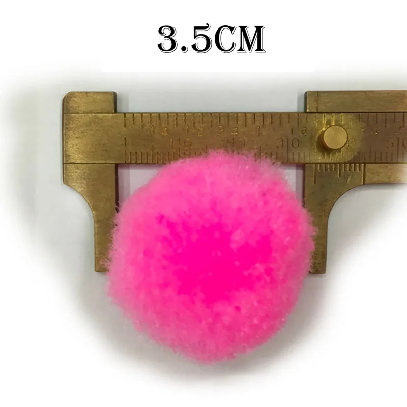 Colored Plush Ball Dog Cat Bird Pet Toy Plush Ball Toy Ball 50 / 100Pcs Funny kitten entertainment pet toy plush ball A1