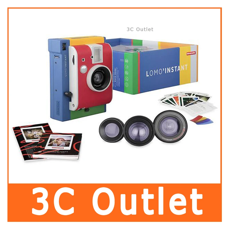Ломография Lomo'Instant Murano Edition li800s17 мгновенная пленка камера + 3 линзы/Набор цветных