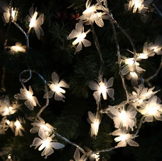 

Chandeliers 10 M 100LEDS creative butterfly lamp lights flash lamps holiday decorations