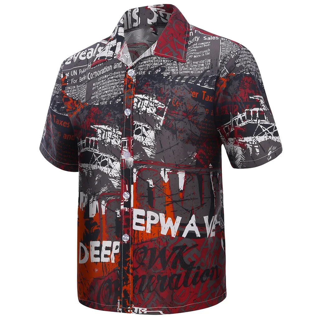 2019 летняя гавайская рубашка Сезон весна лето модная пара личный с коротким