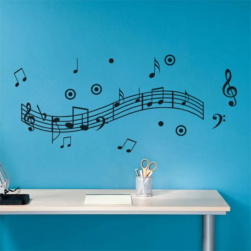 Note Music Spectrum Наклейка на стену для детских комнат украшение подарков музыкального