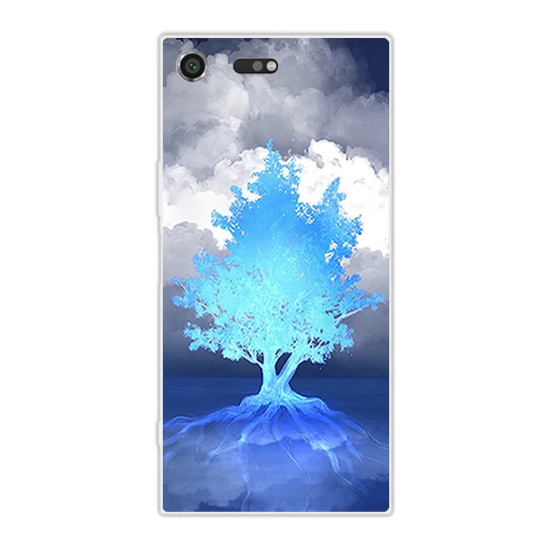 For Sony Xperia XZ Premium TPU Silicone Soft Sunrise Phone Case Transparent 5.46 inch Covers Coque |