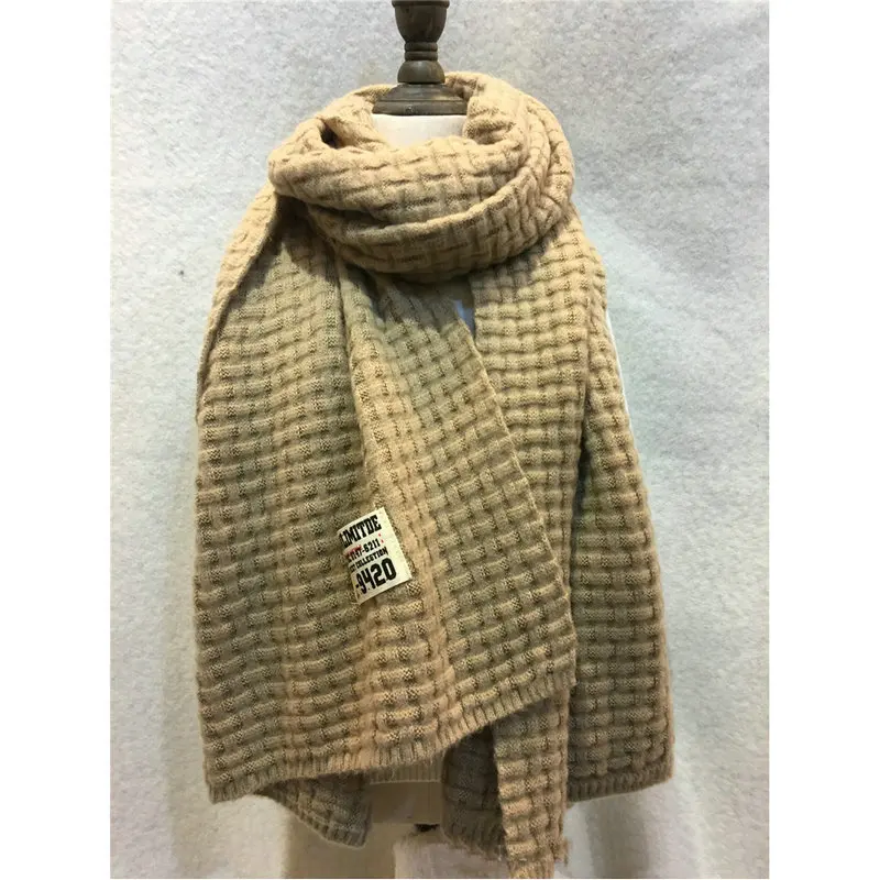 Новый Для женщин ткачество узор шарф плед Обёрточная бумага акрил шерсть вязаные