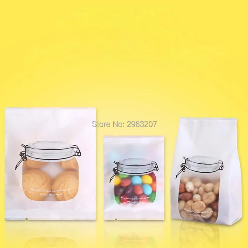 1000 шт Mason Jar Shaped контейнер для еды пластиковый пакет прозрачная бутылка хранения