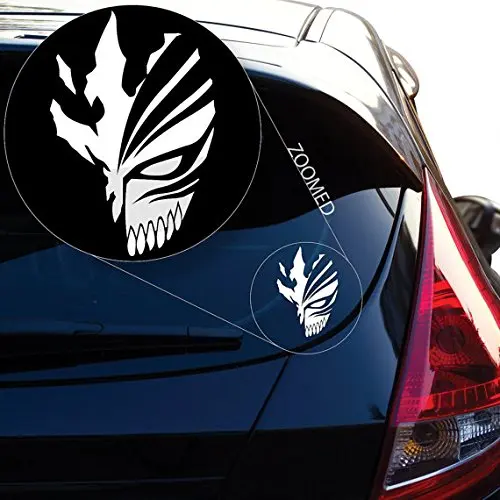 

Bleach Ichigo Kurosaki Hollow Mask Sticker Decal for Car Laptop Wall (5.5" inches (Black)