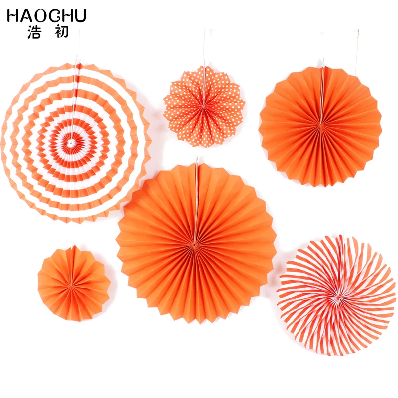 HAOCHU 6 шт./лот 8 дюймов 12 16 тема для мальчишвечерние Круглая Бумажная декорация