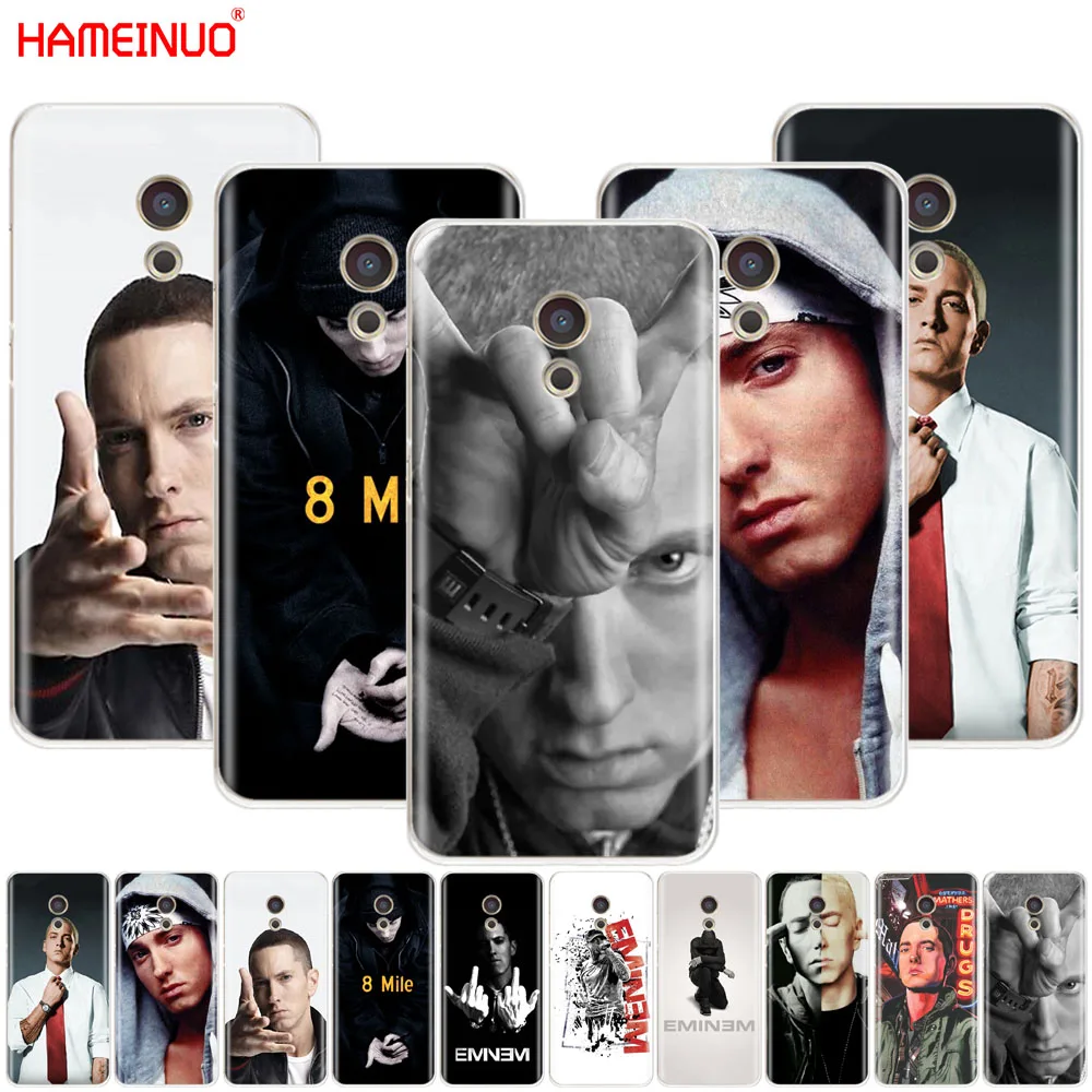 HAMEINUO исполнитель хип хоп рэппер эминем rap чехол для Meizu M6 M5 M5S M2 M3 M3S MX4 MX5 MX6 PRO 6 5 U10 U20