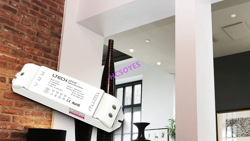 LTECH LT-844 DMX/RDM PUSH DIM сигнал/AC100-240V вход 0-10 V x4CH (по умолчанию)/5 PWM x4CH/10 вывод | Лампы и