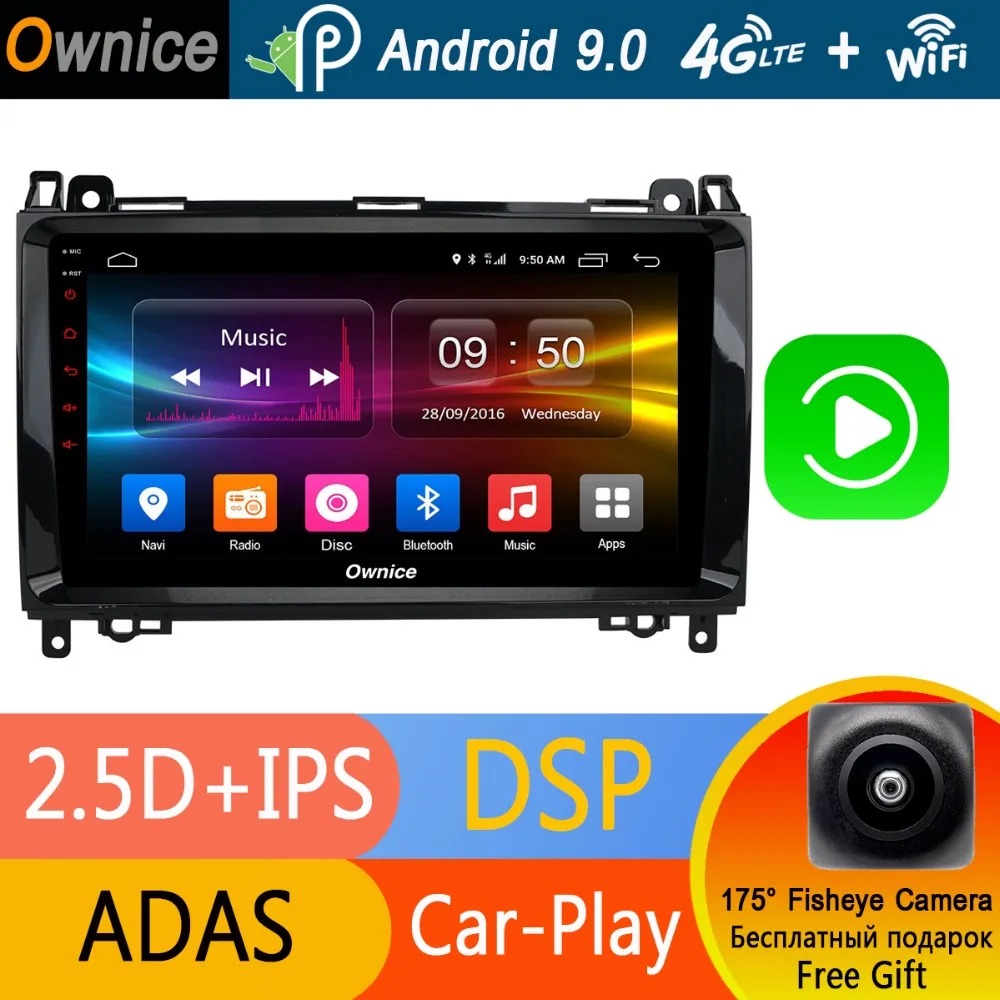 9 &quotAndroid 0 Octa 8 Core 4G + 32G для Mercedes Benz A B Class W169 W245 B200 W639 W906 A160 A180 A200 радиоплеер DSP