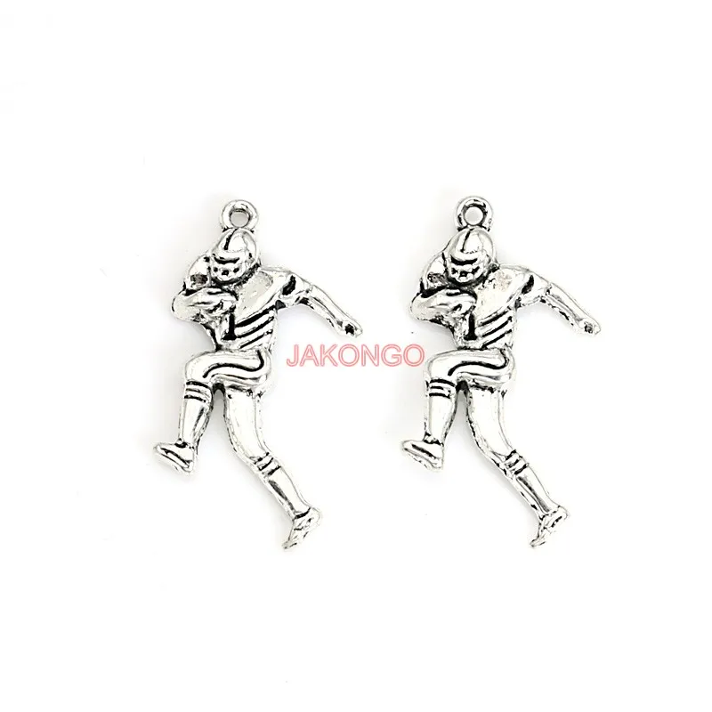 Подвески для ожерелья браслета ювелирных изделий 30 х20 мм|charm pendant|football player charmstibetan