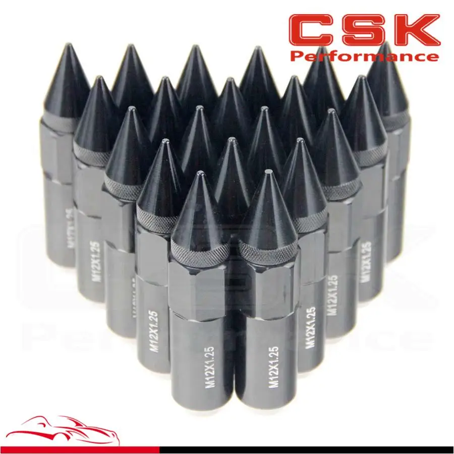 20 шт. Расширенный тюнер 60 мм гайки колеса/диски M12X1.25 алюминий