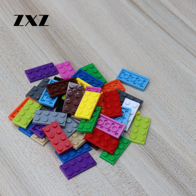 50 шт./лот DIY Строительные самоблокирующиеся блоки пластины 2x4 детские развивающие
