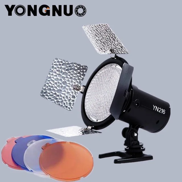 Yongnuo YN-216 Pro LED Студия Video Light для Canon Nikon Sony Видеокамера DSLR 5500 К/двухцветный YN216C с 4