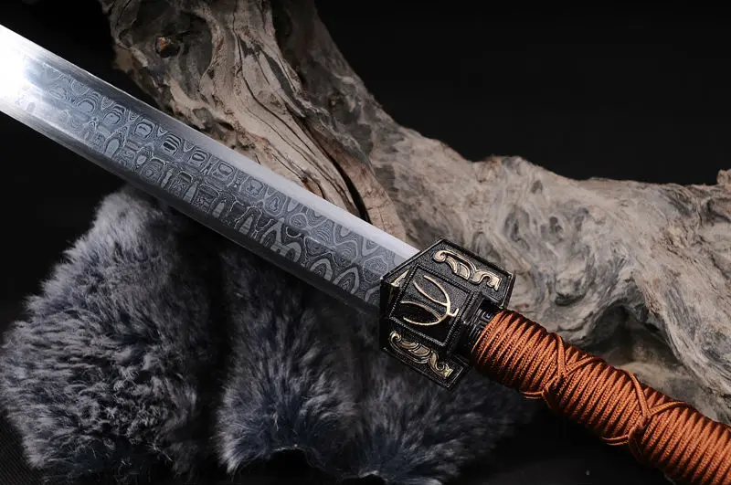 Полностью ручная работа украшение дома китайский дамасский меч складывающаяся