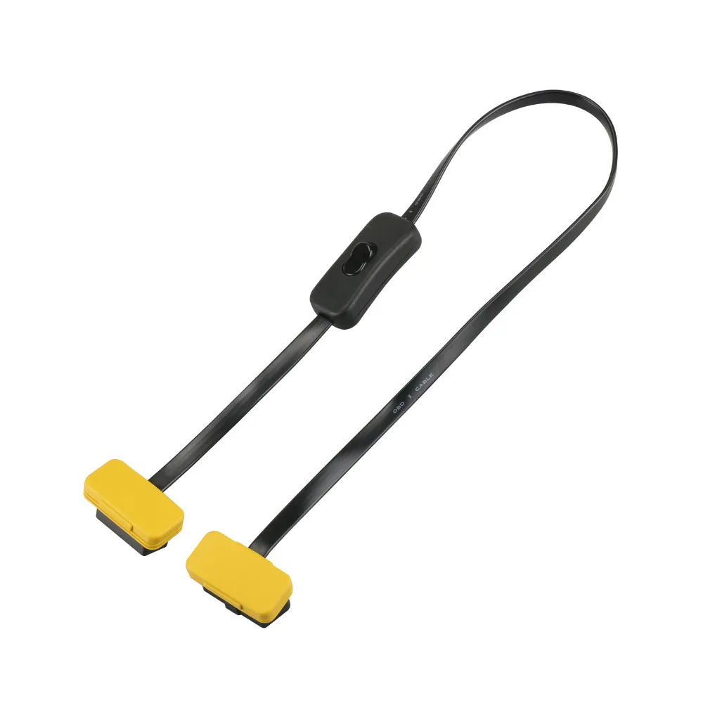Автомобильный Удлинительный кабель AUTOOL OBD2 с переключателем Авто OBD 2 ELM327 адаптер