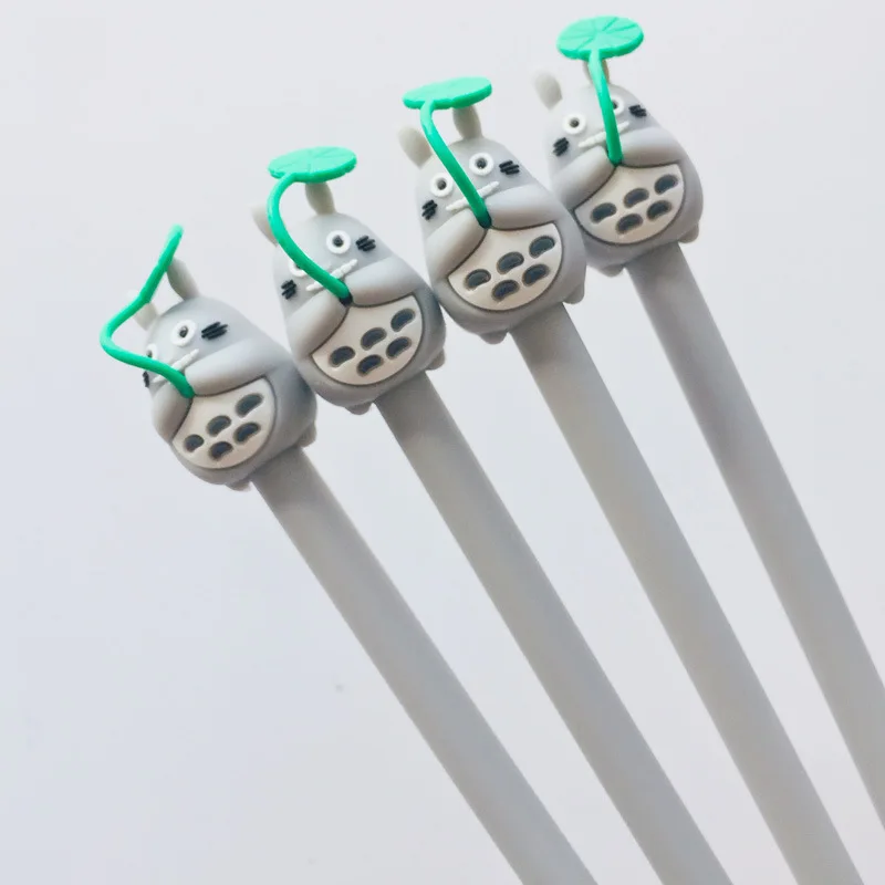 Лотос лист Тоторо гелевая ручка для письма Мультфильм 0 5 мм черные чернила ручки