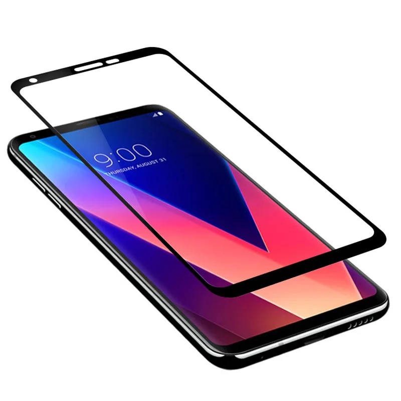 Закаленное стекло для LG V30 Защитное экрана 9H V 30 Glas защитная пленка полное