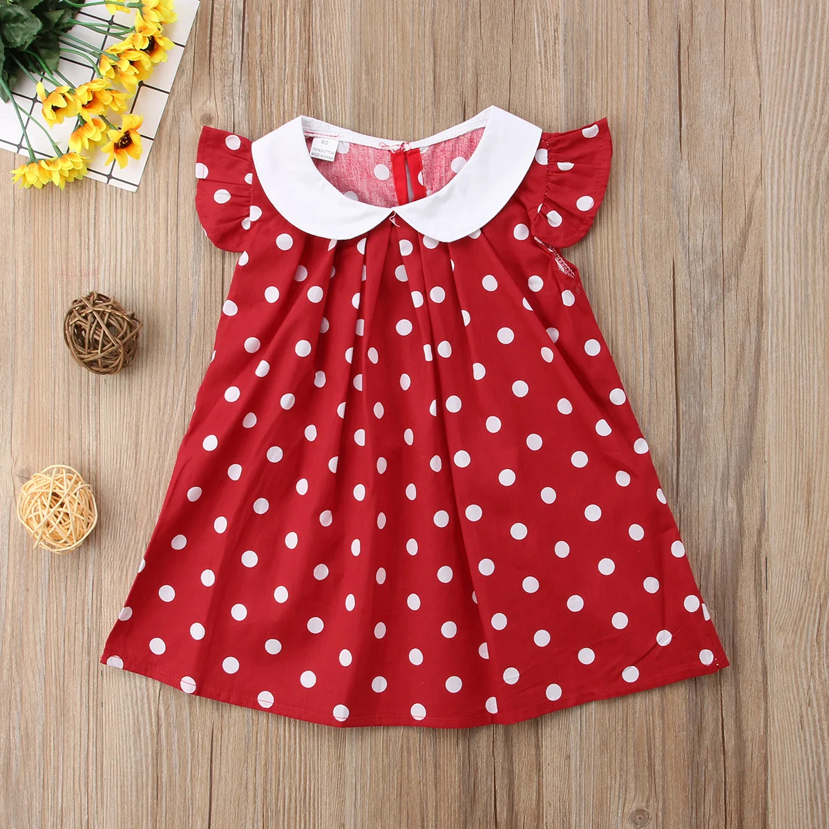 2018 детские летние платья в горошек для маленьких девочек сарафан принцессы