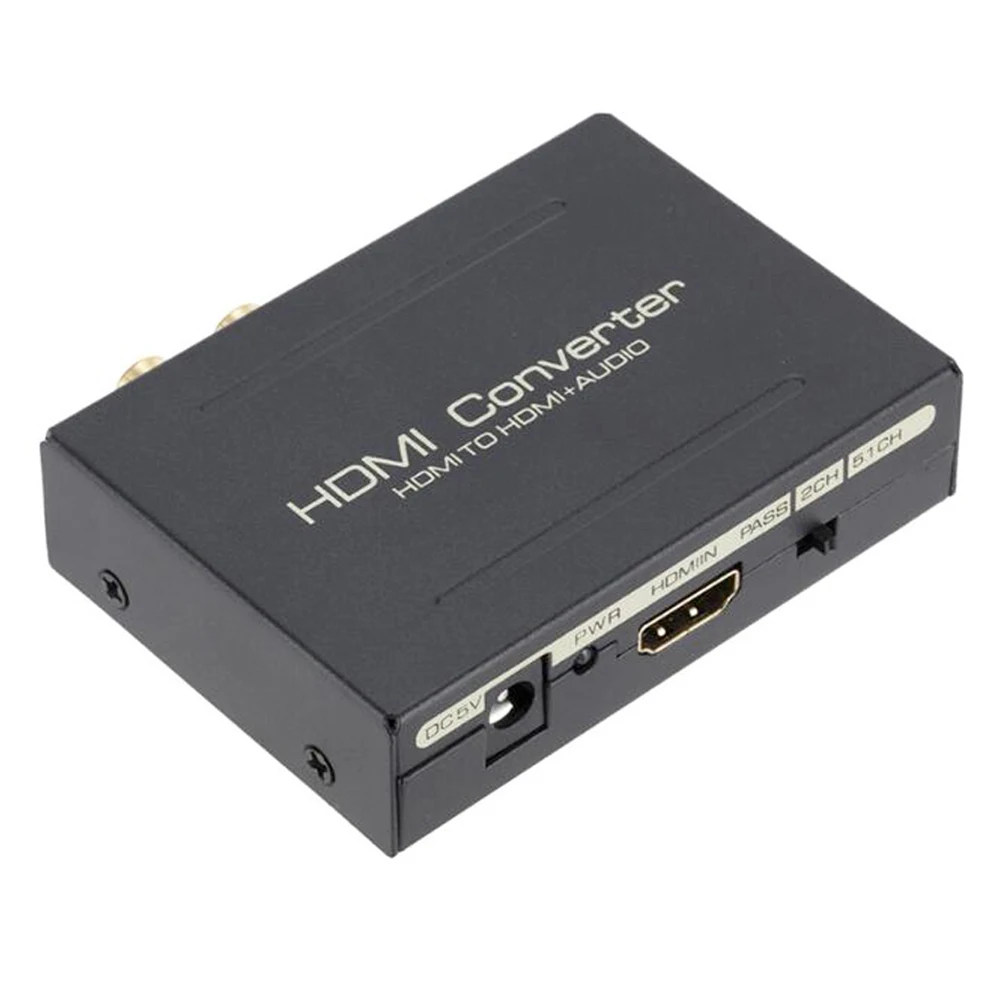 1080P HD HDMI v1.4 аудио экстрактор к 3 5 мм стерео сплиттер оптический SPDIF + RCA L/R конвертер