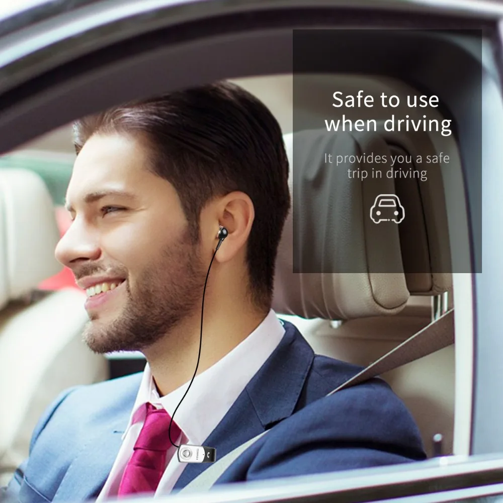 FineBlue F960 бизнес Bluetooth наушники с микрофоном Звонки напомнить вибрации носить клип