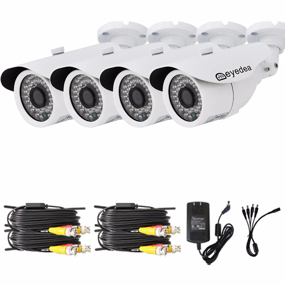 Eyedea 4x1080 P 2.0MP пуля белая CMOS IR LED наружная Водонепроницаемая камера видеонаблюдения