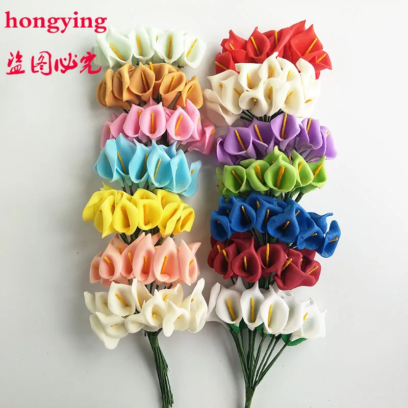 

144 pcs Mini calla lilies Artificial flowers simulation flower Wedding decoration DIY Decorative flower