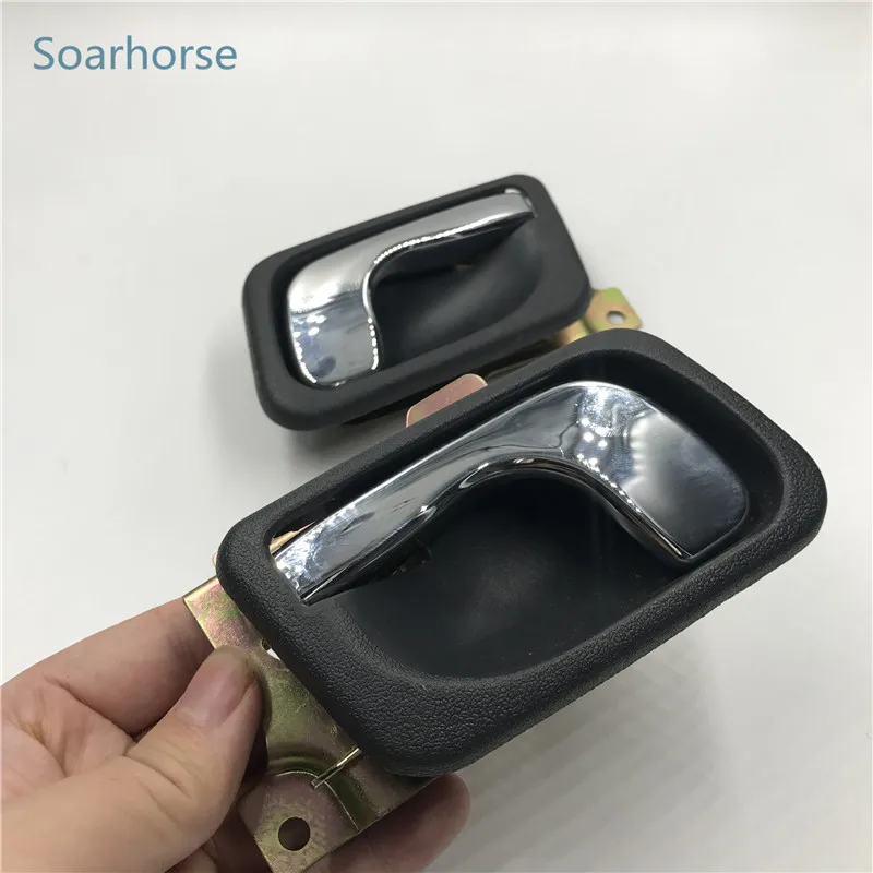 Soarhorse хром внутри ручки для межкомнатных дверей для Mitsubishi Pajero Montero MK2 V31 V32 V33 V43 1992-2000